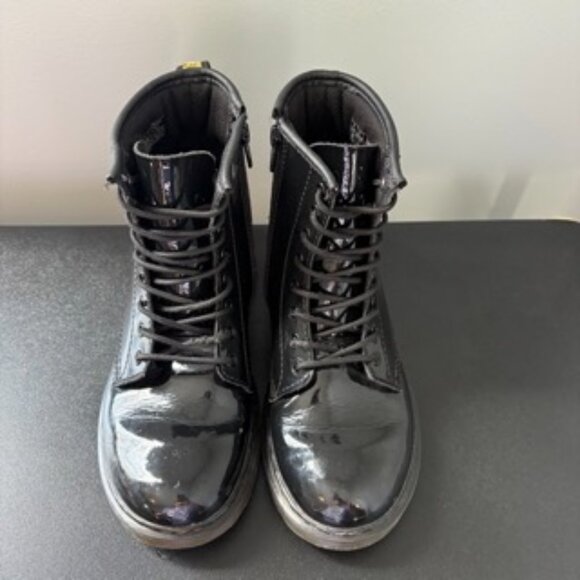 Dr Martens Junior 1460 Patent Leather Boots Size 4 - Picture 2 of 10